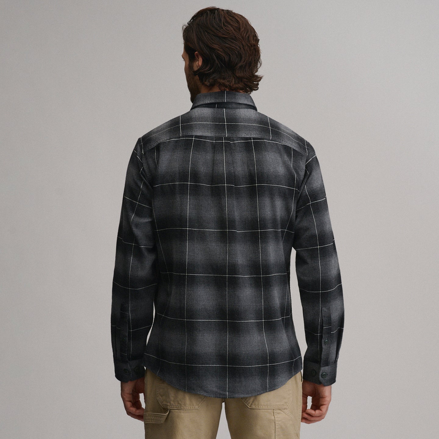 LS Eddie Bauers Favorite Flannel -Classic-Gray-46