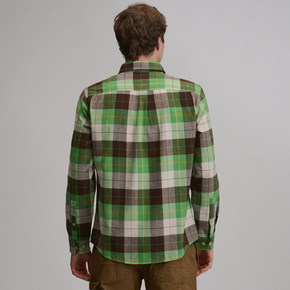 LS Eddie Bauers Favorite Flannel -Classic-Light Moss-54