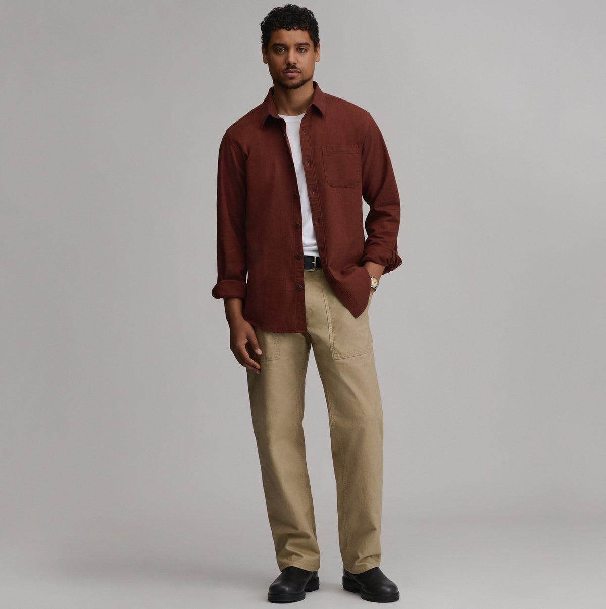 LS Eddie Bauers Favorite Flannel -Classic-Sable-60