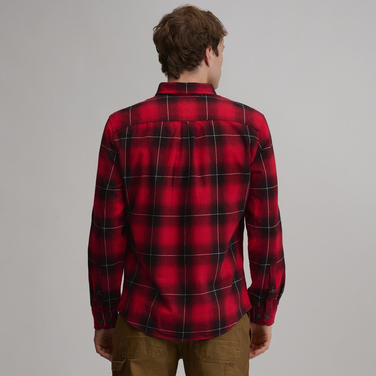 LS Eddie Bauers Favorite Flannel -Classic-Scarlet-62