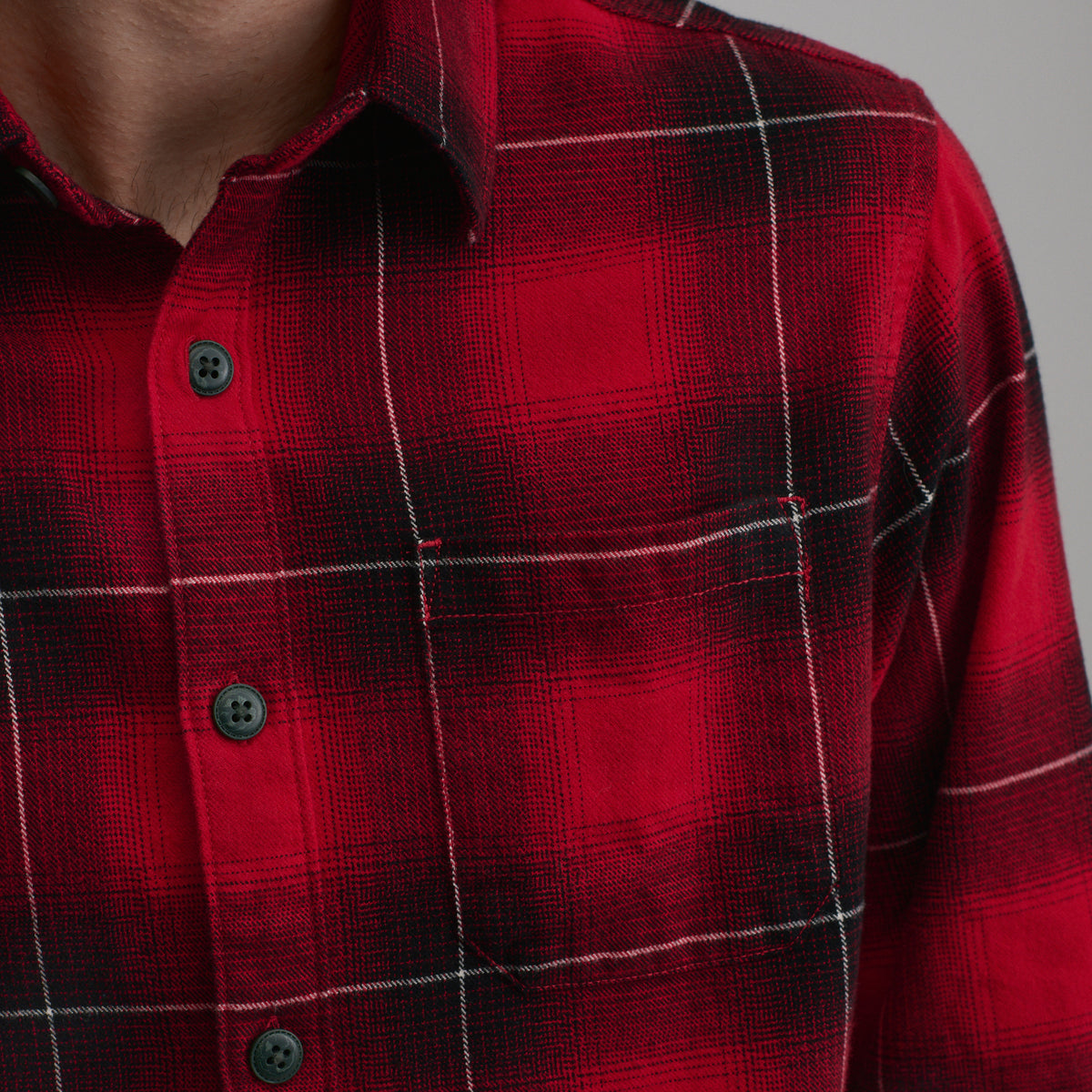 LS Eddie Bauers Favorite Flannel -Classic-Scarlet-63