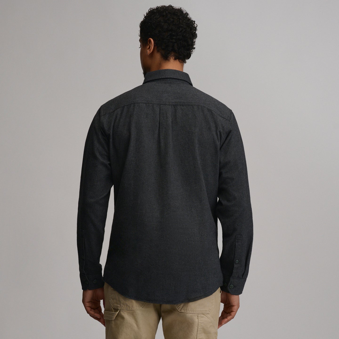 LS Eddie Bauers Favorite Flannel -Classic-Smokedgray-70