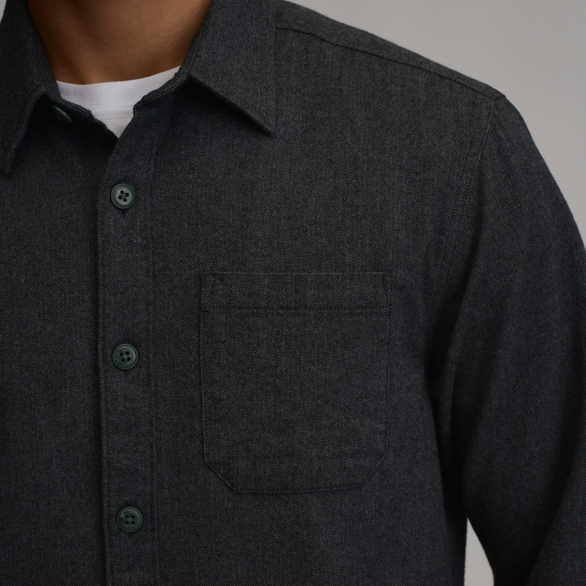 LS Eddie Bauers Favorite Flannel -Classic-Smokedgray-71