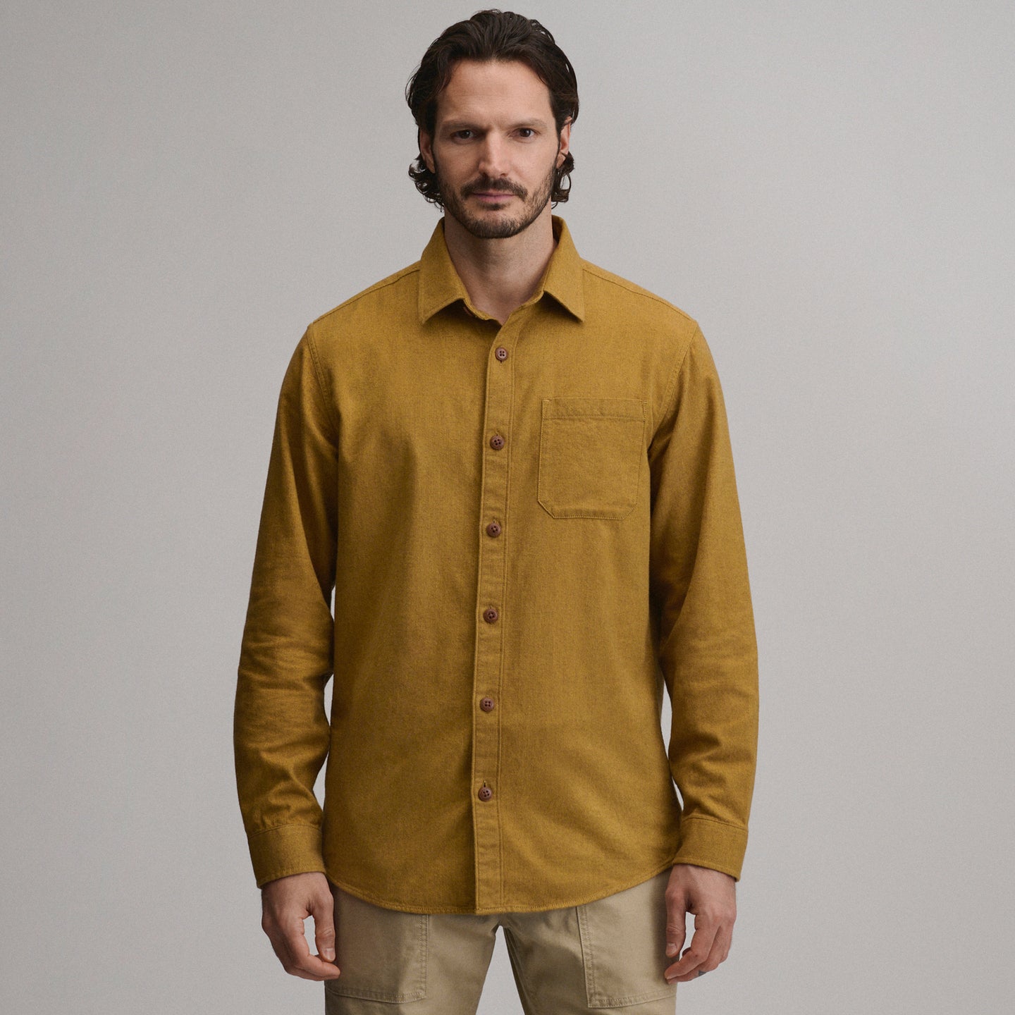 LS Eddie Bauers Favorite Flannel -Relaxed-Golden Oak-1