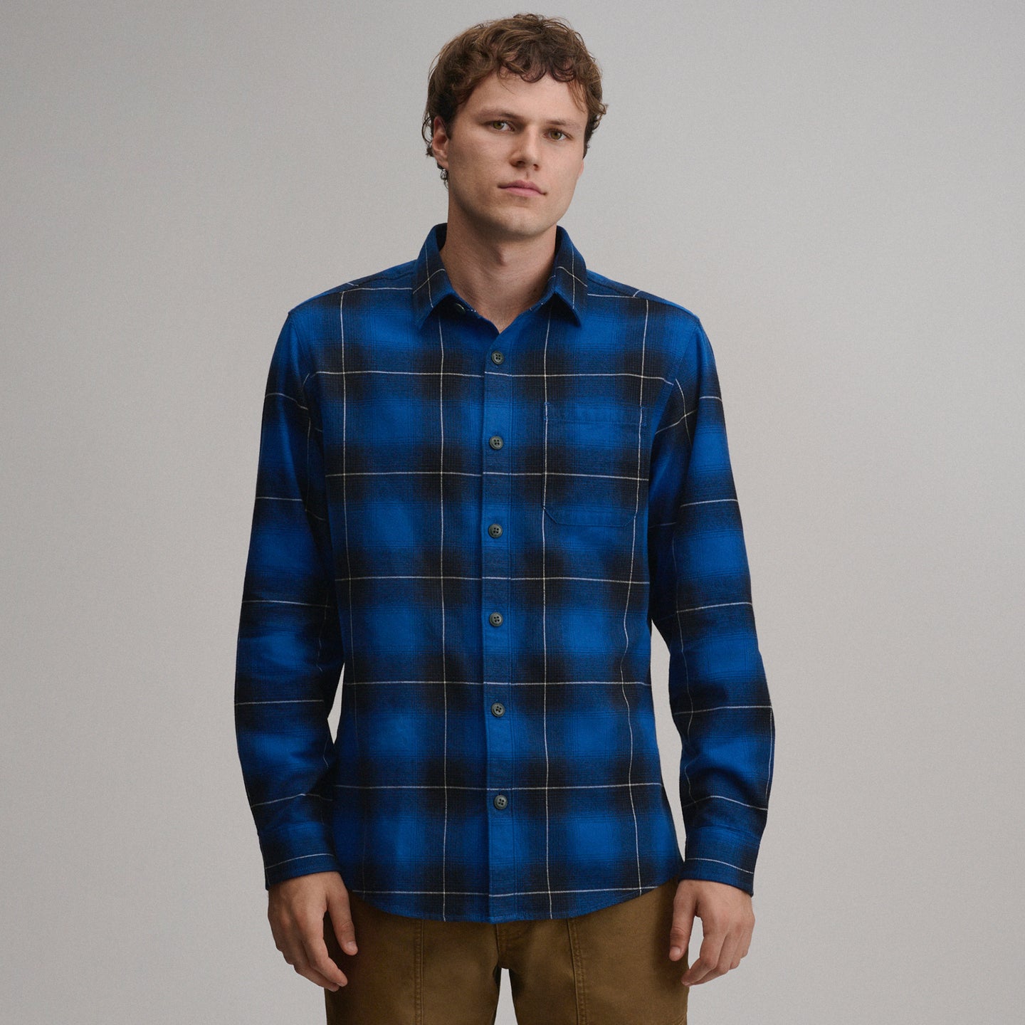 LS Eddie Bauers Favorite Flannel -Relaxed-Royal-9