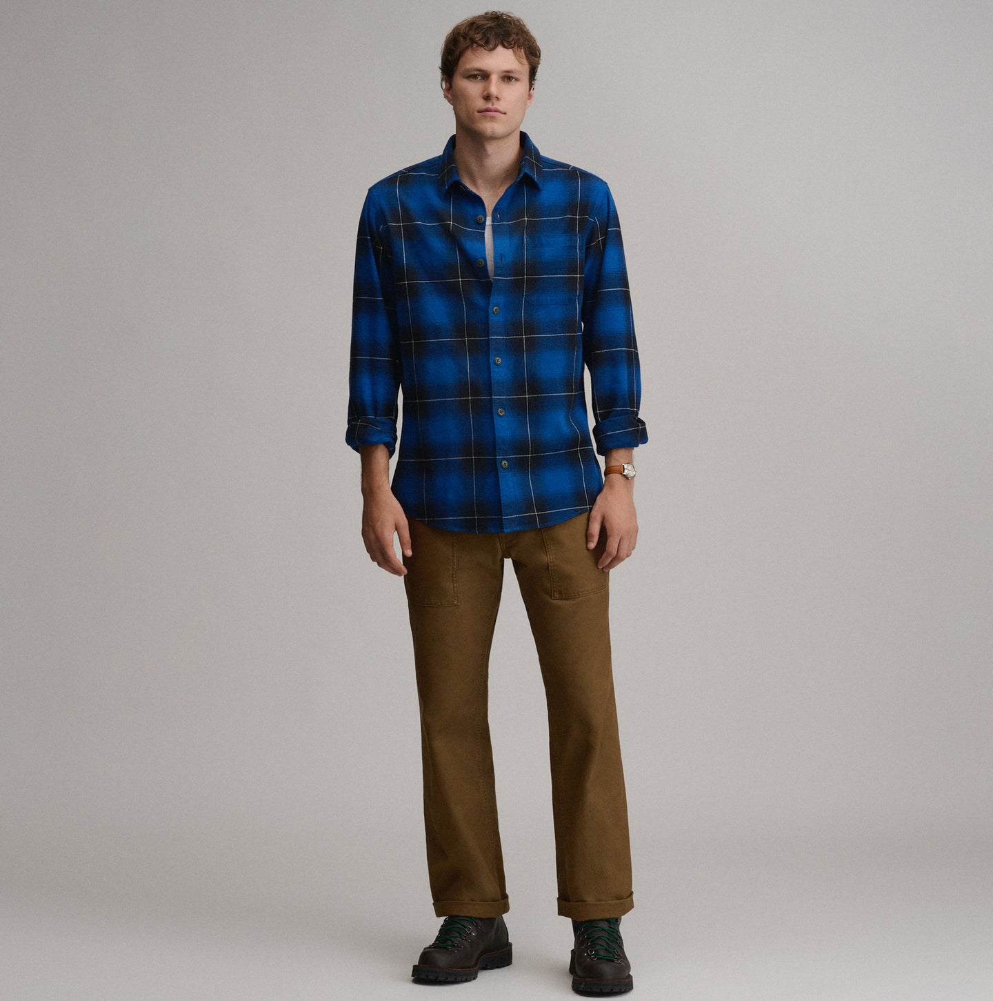 LS Eddie Bauers Favorite Flannel -Relaxed-Royal-12