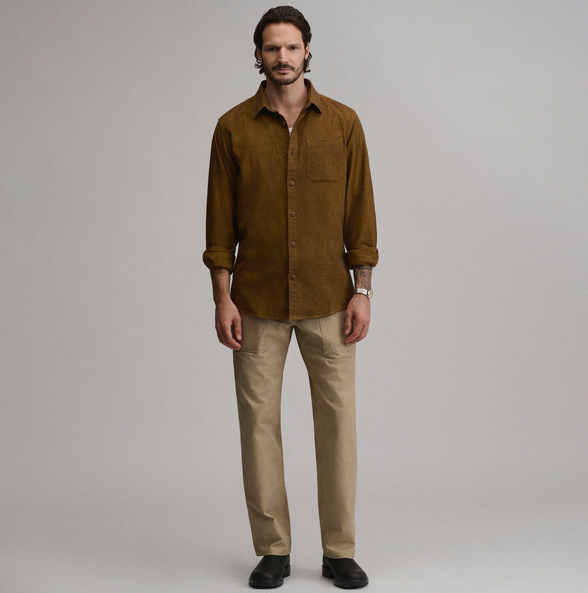 LS Eddie Bauers Favorite Flannel -Relaxed-Cordovan-24