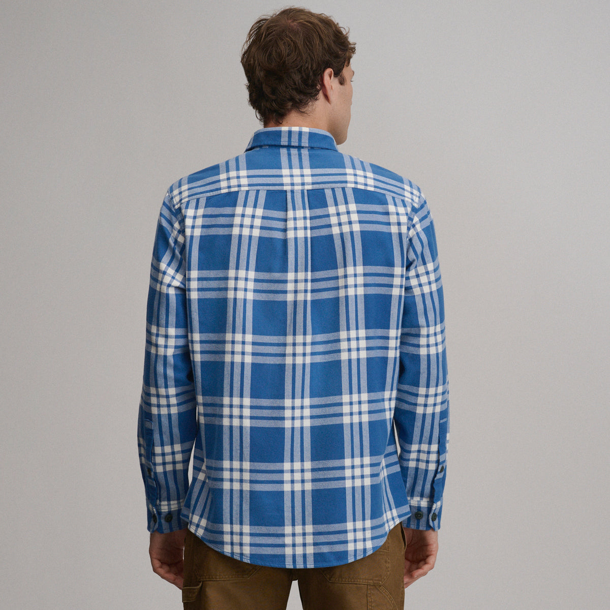 LS Eddie Bauers Favorite Flannel -Relaxed-Dk Chambray-26