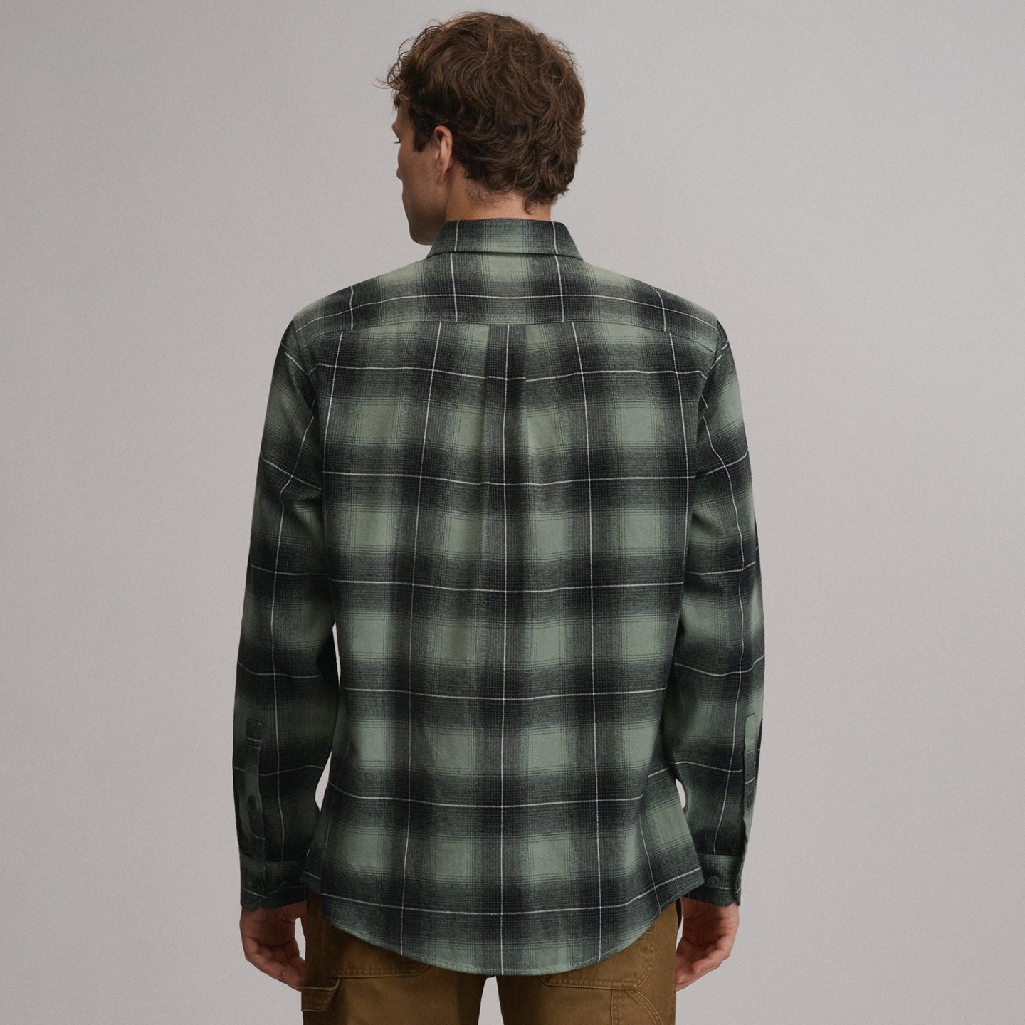 LS Eddie Bauers Favorite Flannel -Relaxed-Dark Sage-34