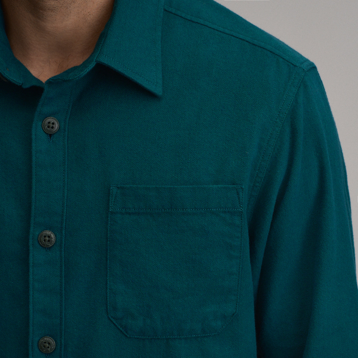 LS Eddie Bauers Favorite Flannel -Relaxed-Sea Glass-39