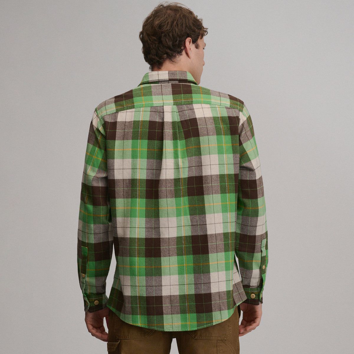 LS Eddie Bauers Favorite Flannel -Relaxed-Light Moss-50