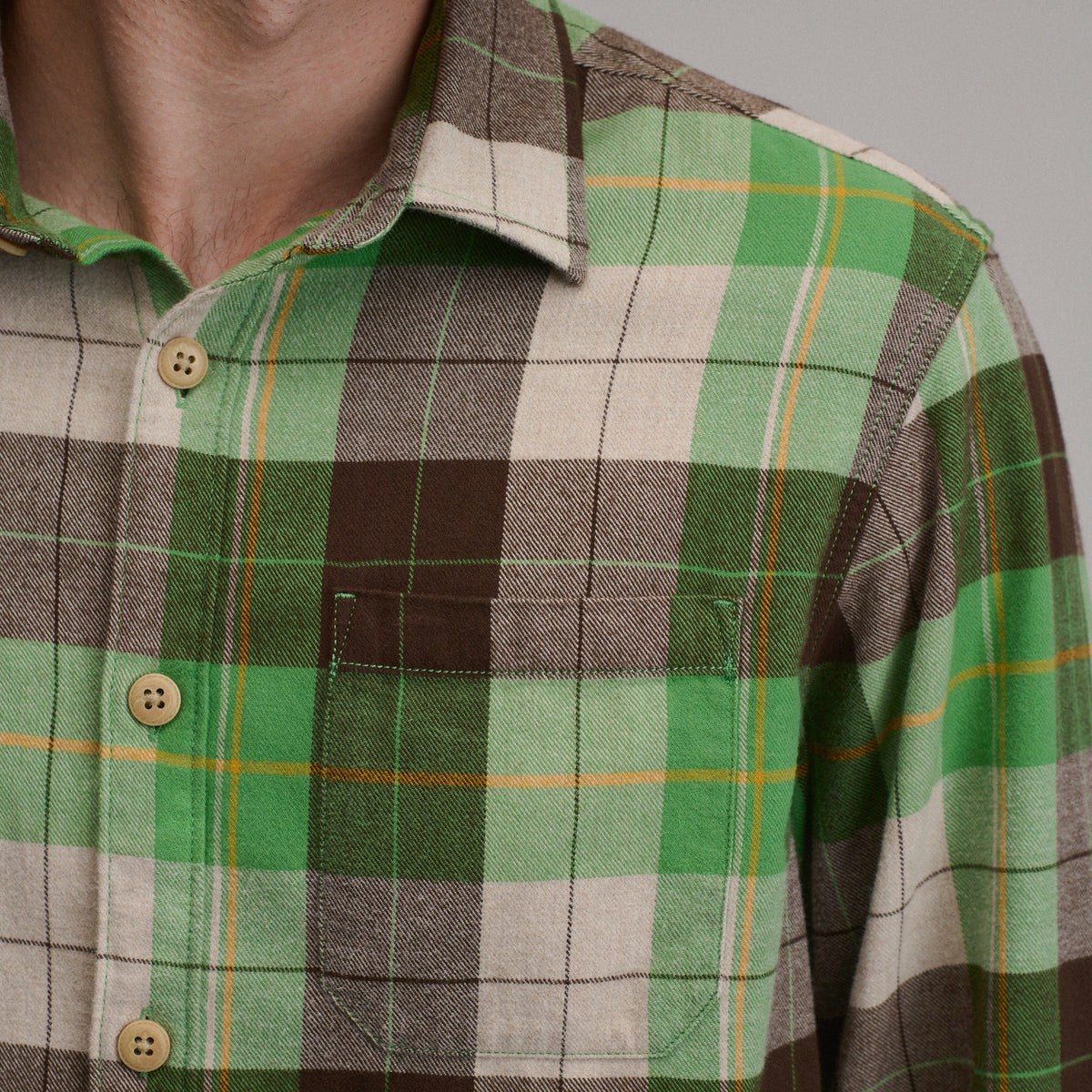 LS Eddie Bauers Favorite Flannel -Relaxed-Light Moss-51