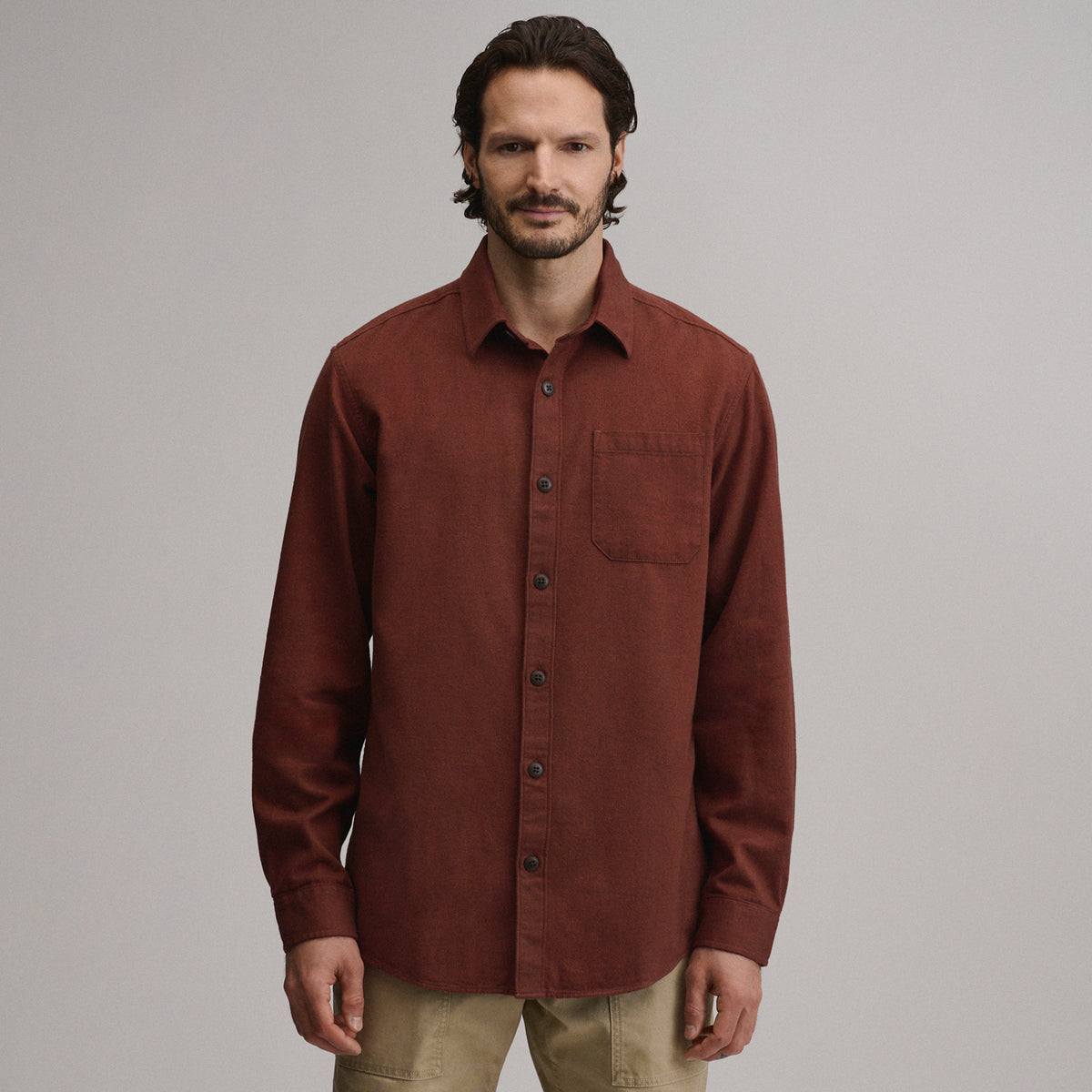 LS Eddie Bauers Favorite Flannel -Relaxed-Sable-53