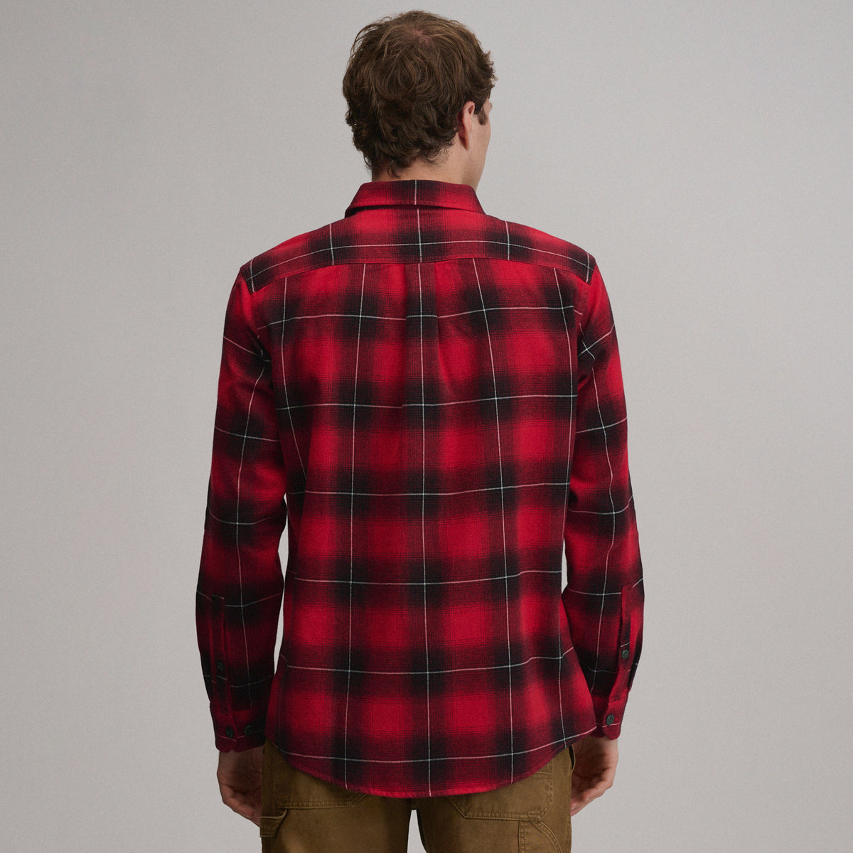 LS Eddie Bauers Favorite Flannel -Relaxed-Scarlet-58