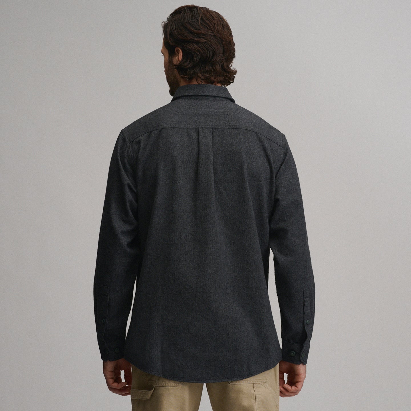 LS Eddie Bauers Favorite Flannel -Relaxed-Smokedgray-66