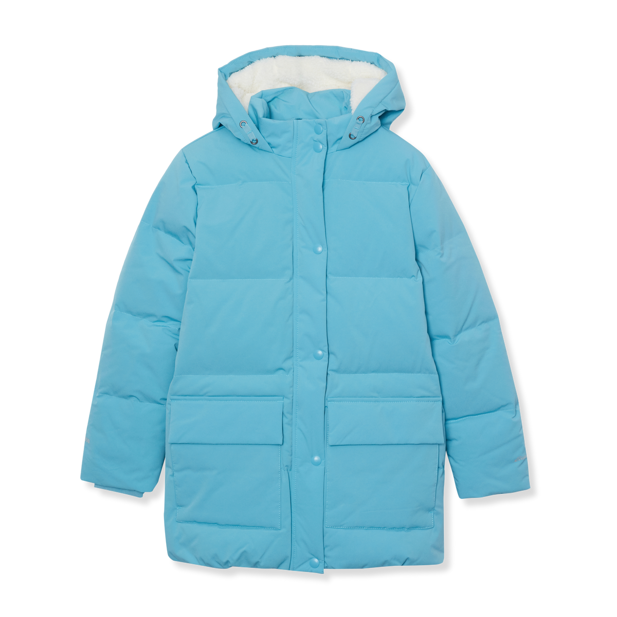 Girls' Down-Filled Stadium Jacket-Delphinium Blue-5