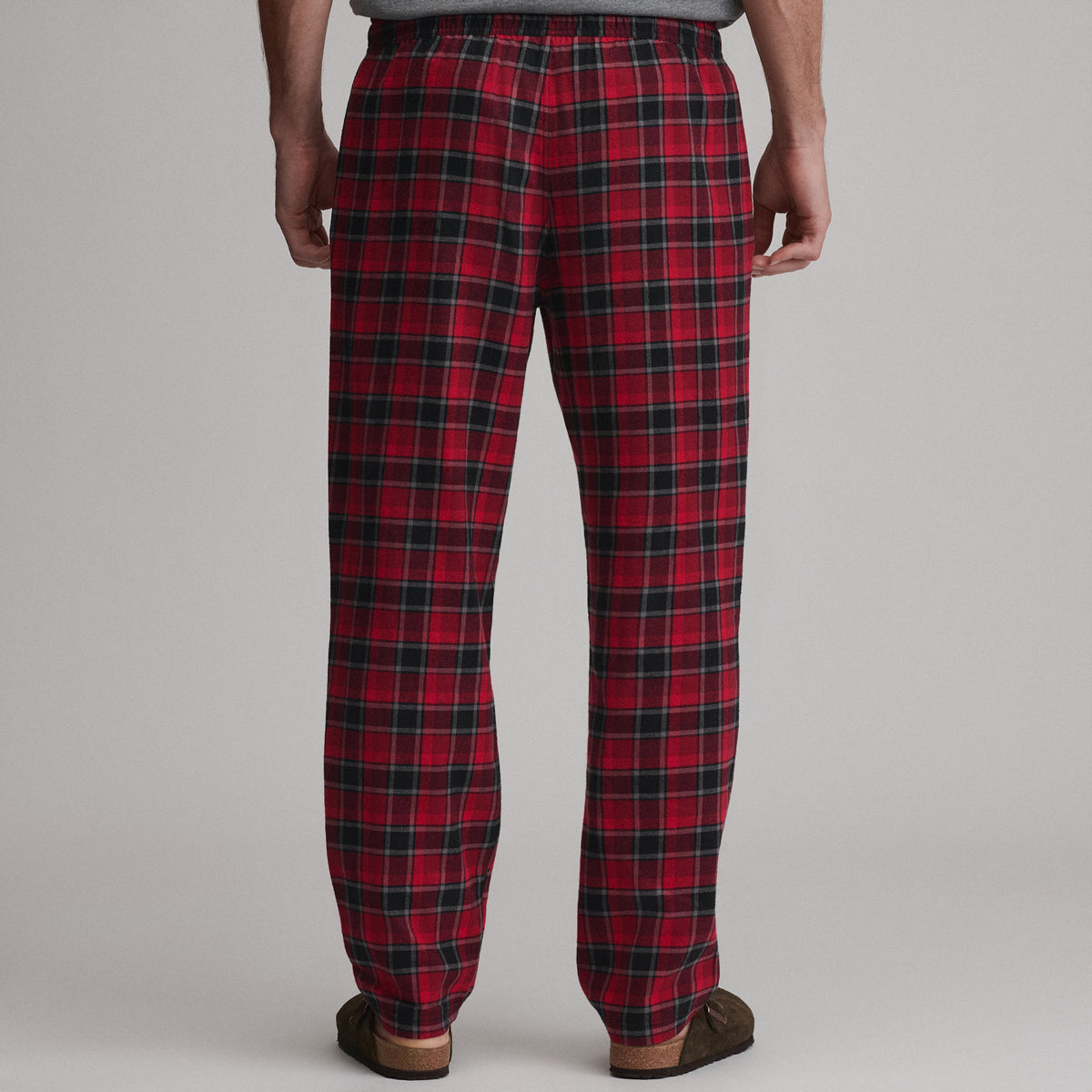 Flannel Woven Pant-Cardinal-2