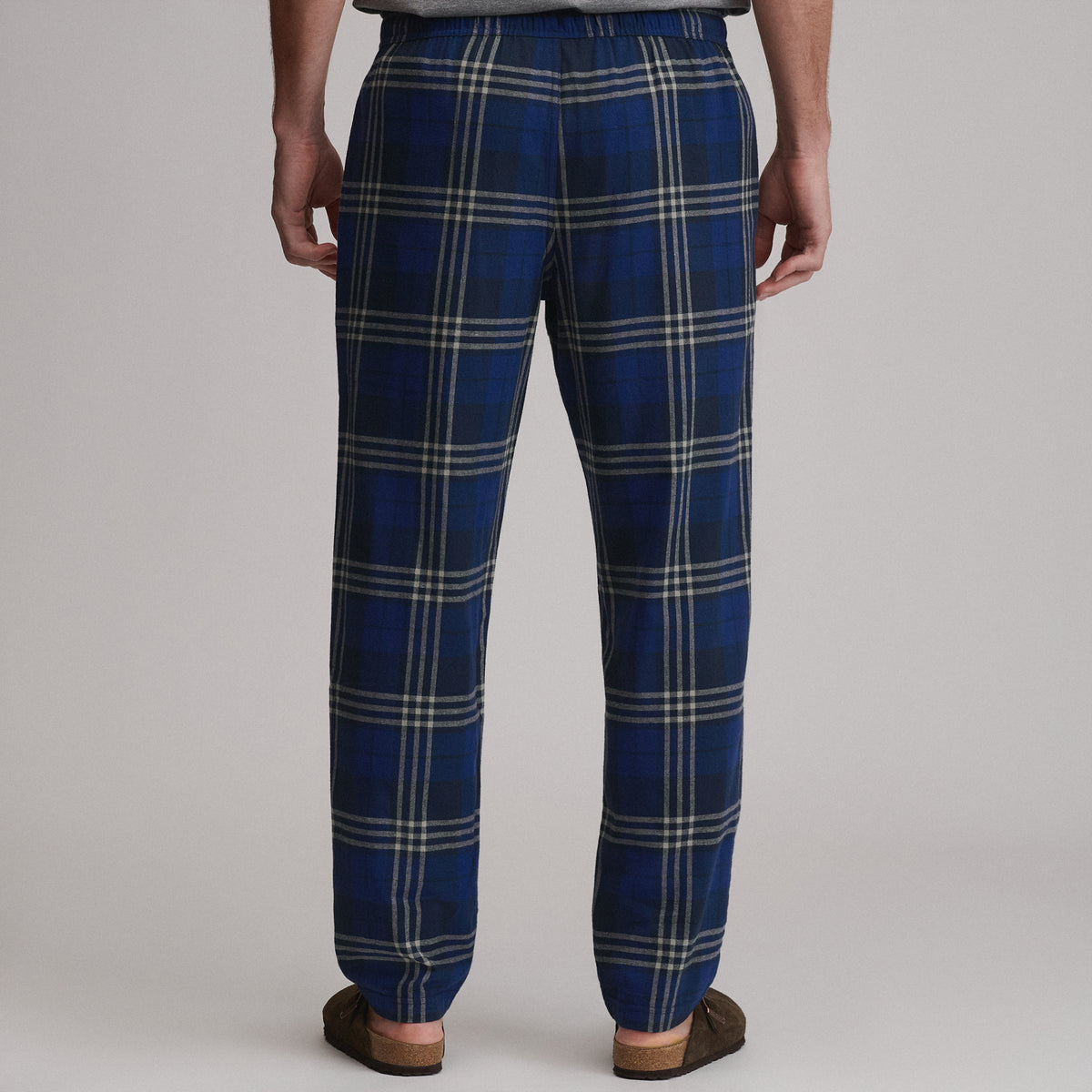 Flannel Woven Pant-Dark Blue Grey-6