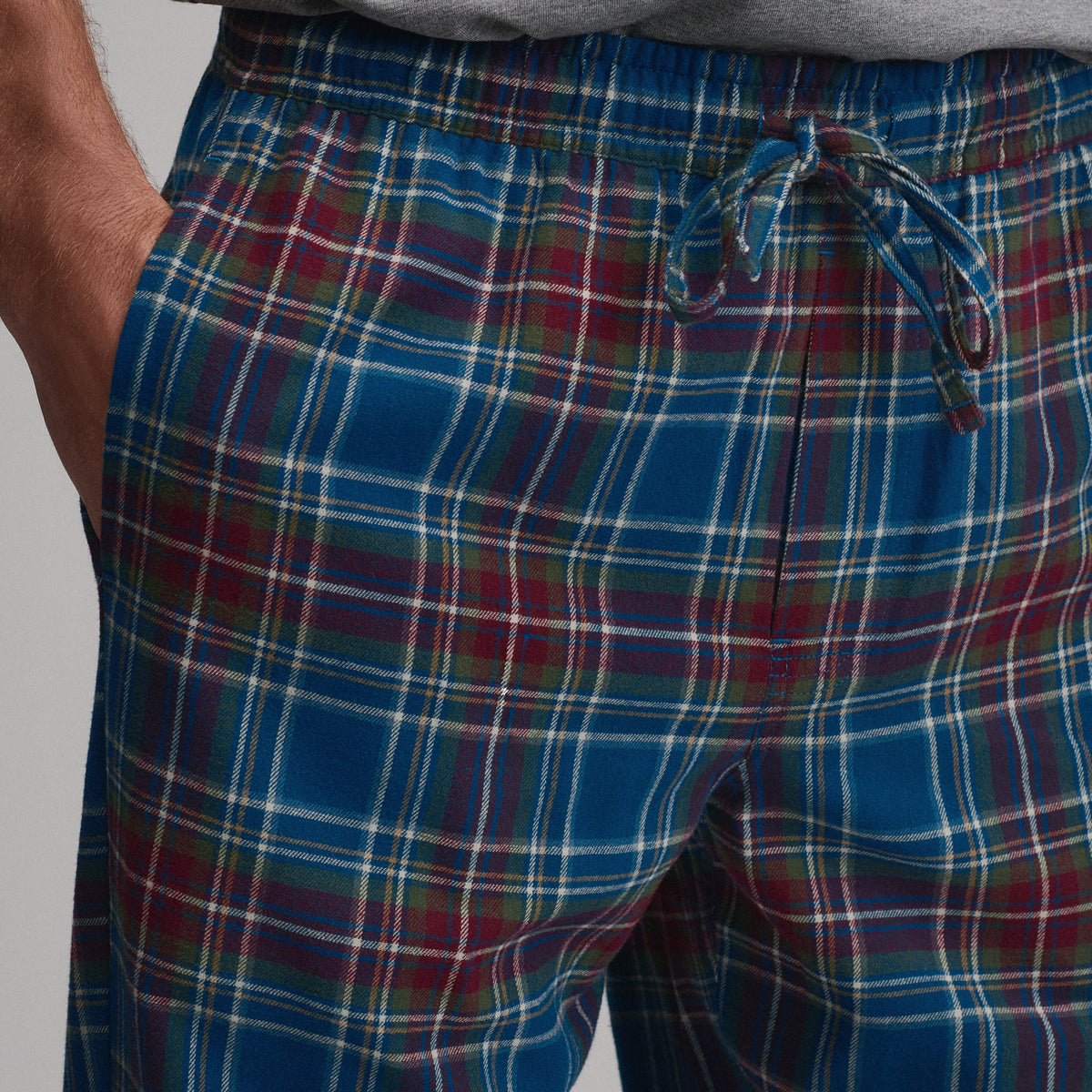 Flannel Woven Pant-Marine-19