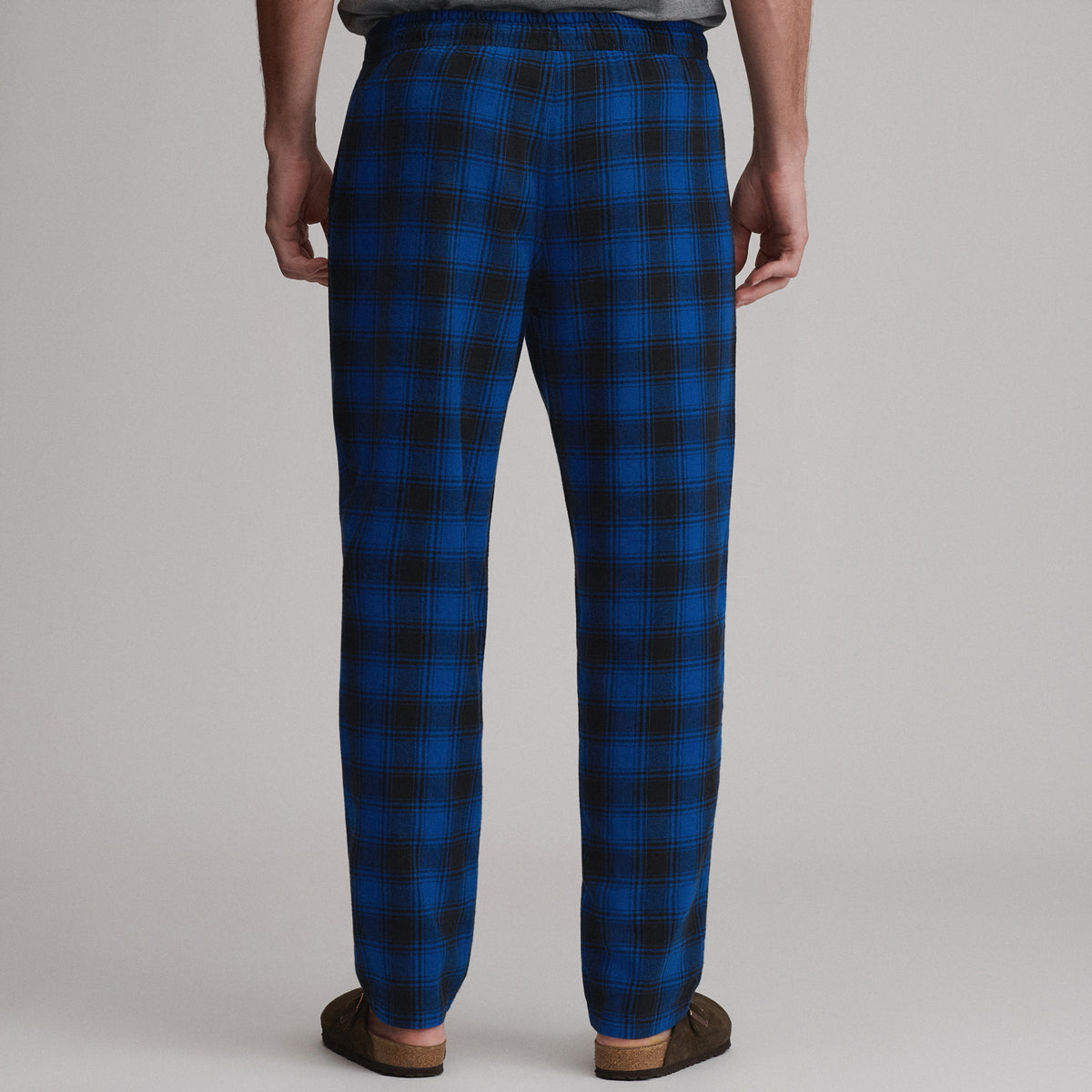 Flannel Woven Pant-Navy-22