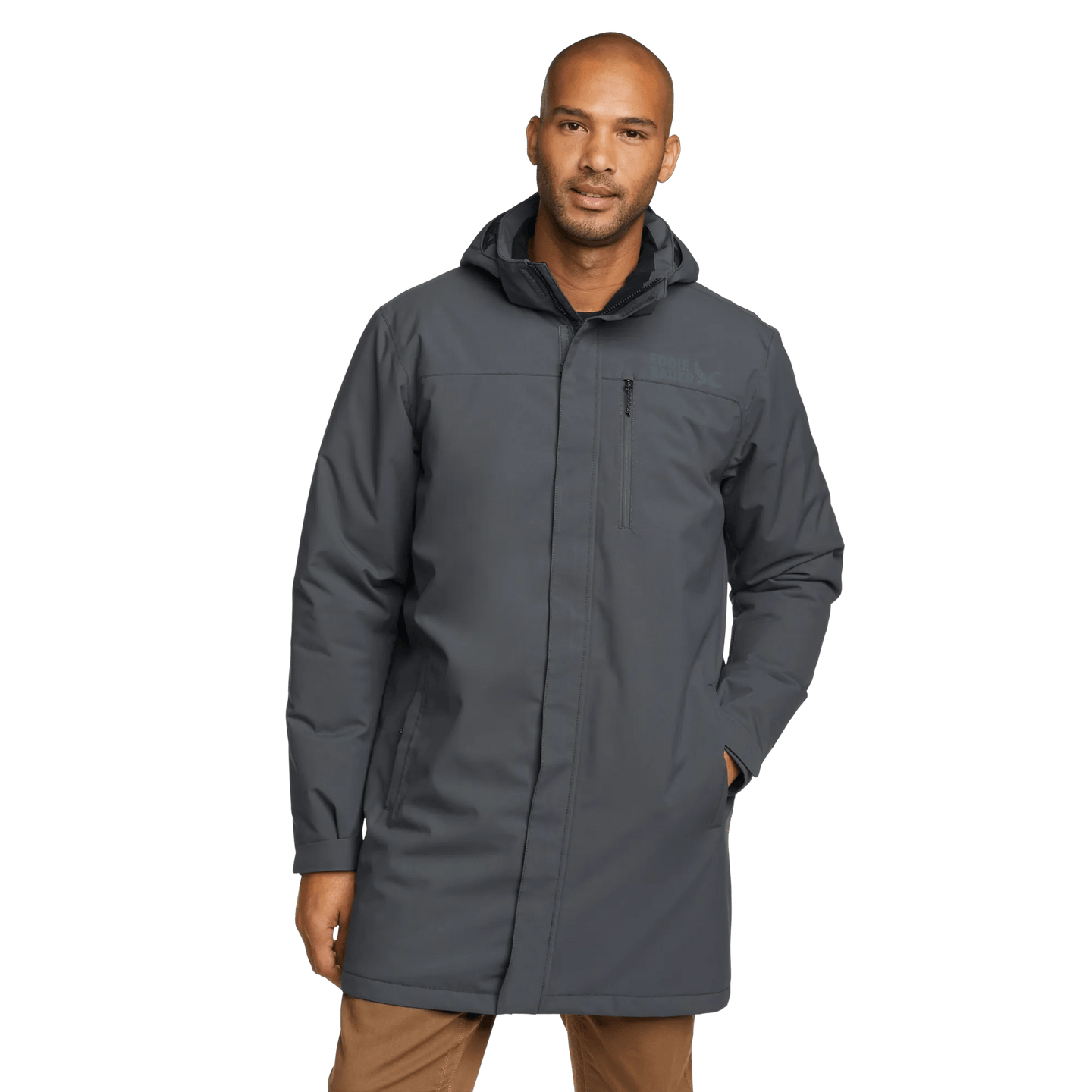 Men's Mainstay Insulated Waterproof Hooded Trench Coat-Storm-Regular-15