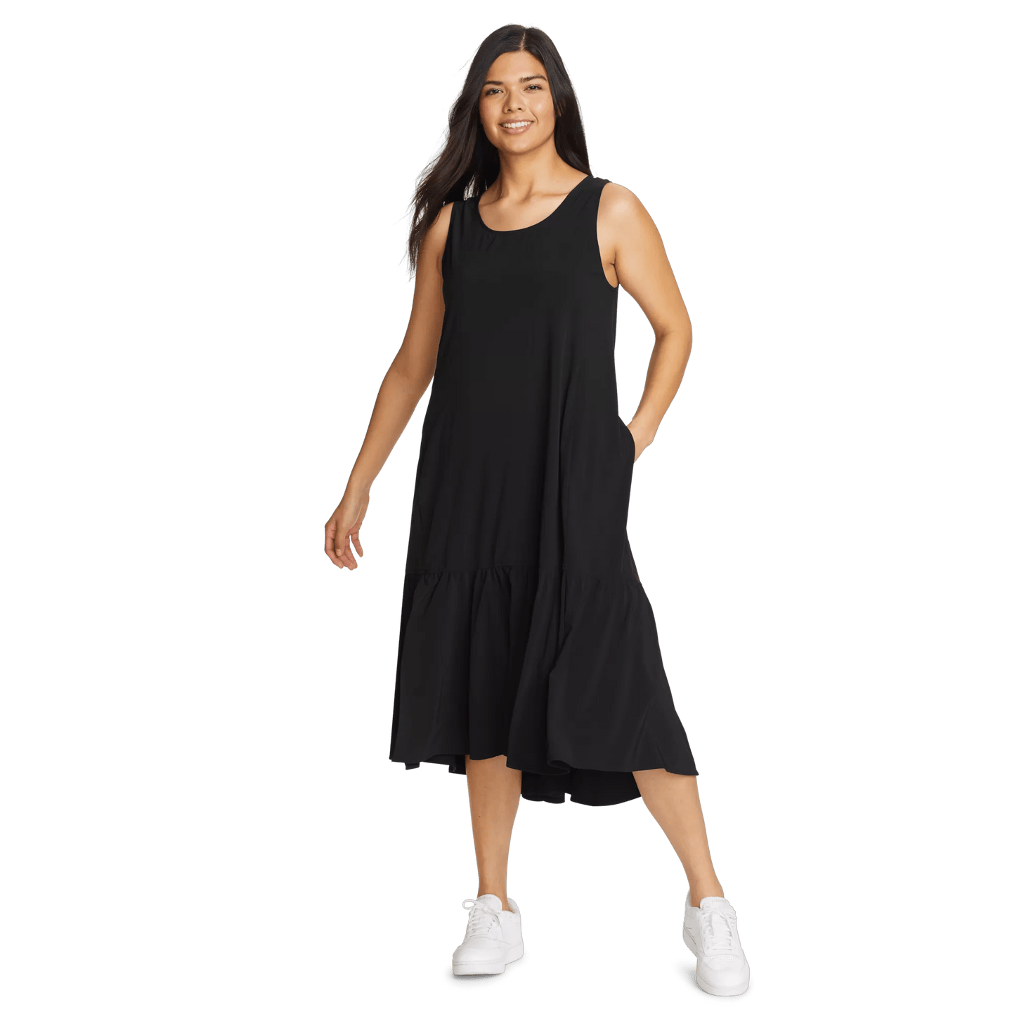 Women's Departure Midi Dress-Black-Regular-2