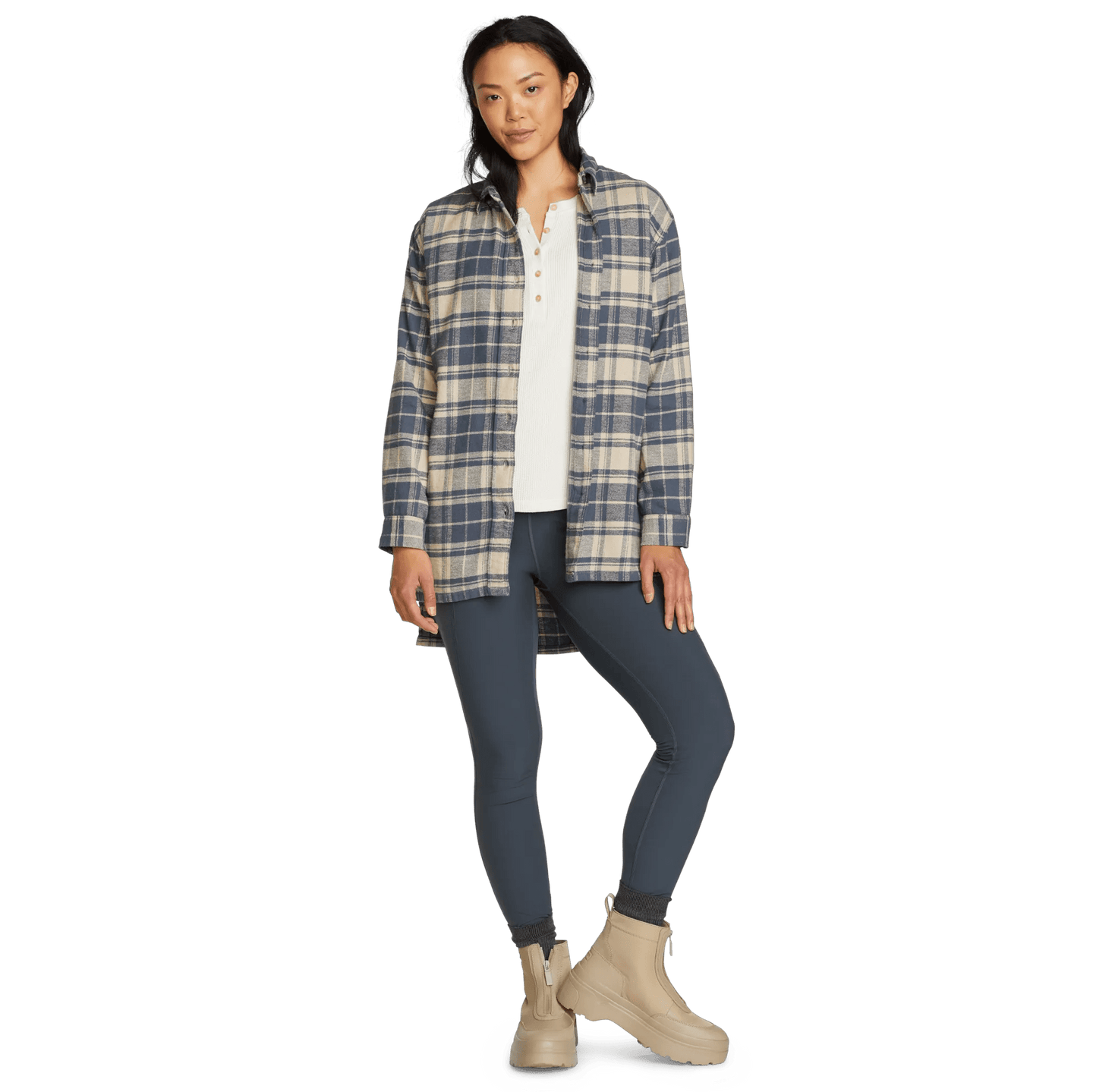 Women's Ballard Exaggerated Tunic-Putty Htr-Regular-4