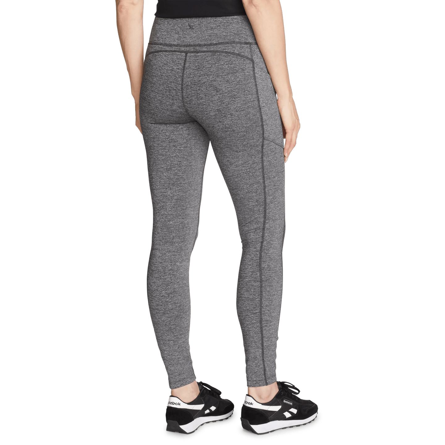 Women's Crossover Winter Trail Adventure High-Rise Leggings-Black/White-Regular-10