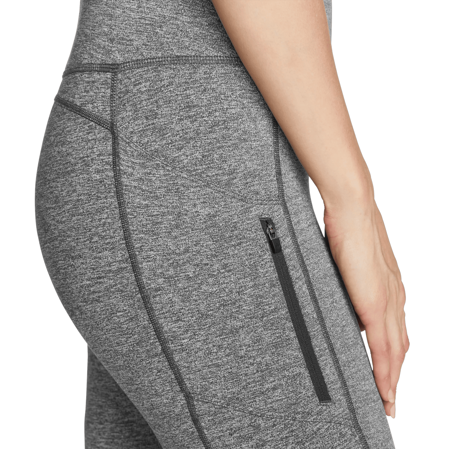 Women's Crossover Winter Trail Adventure High-Rise Leggings-Black/White-Regular-15