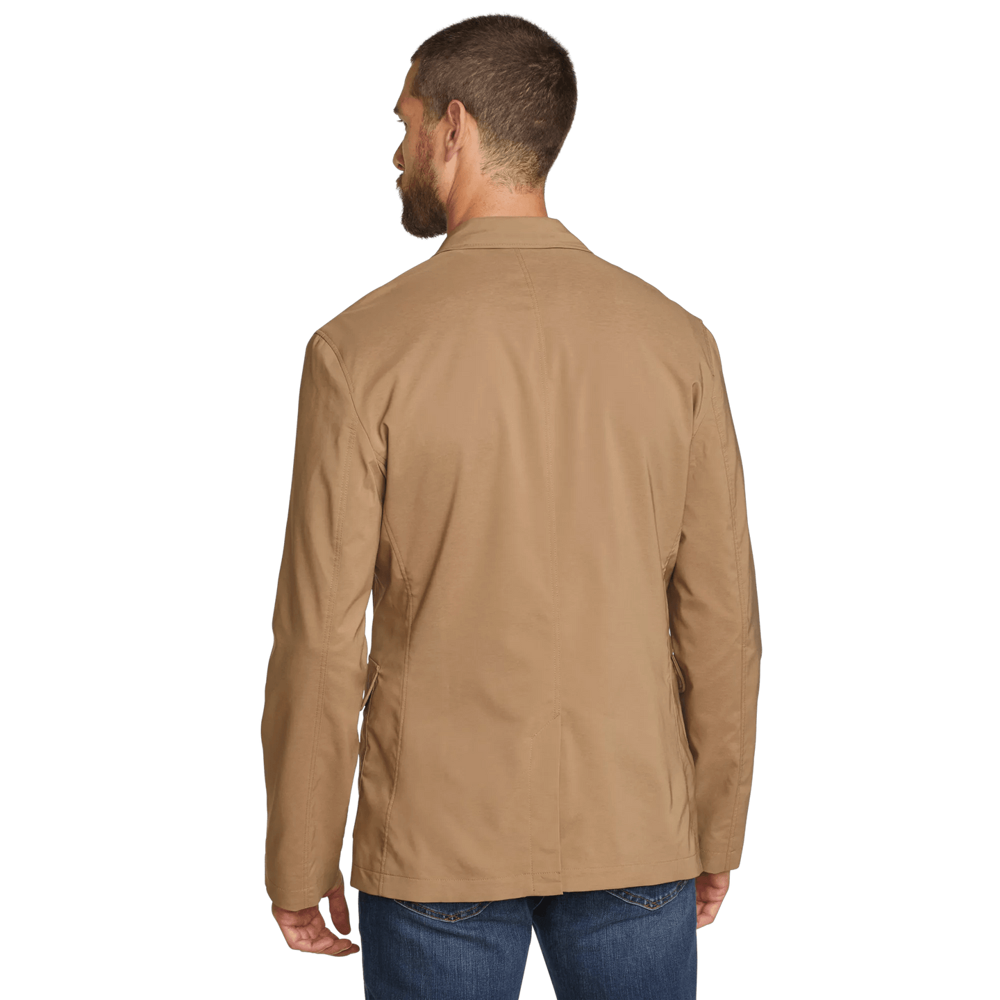 Men's Ultimate Voyager Travel Blazer-Dk Khaki-Regular-4