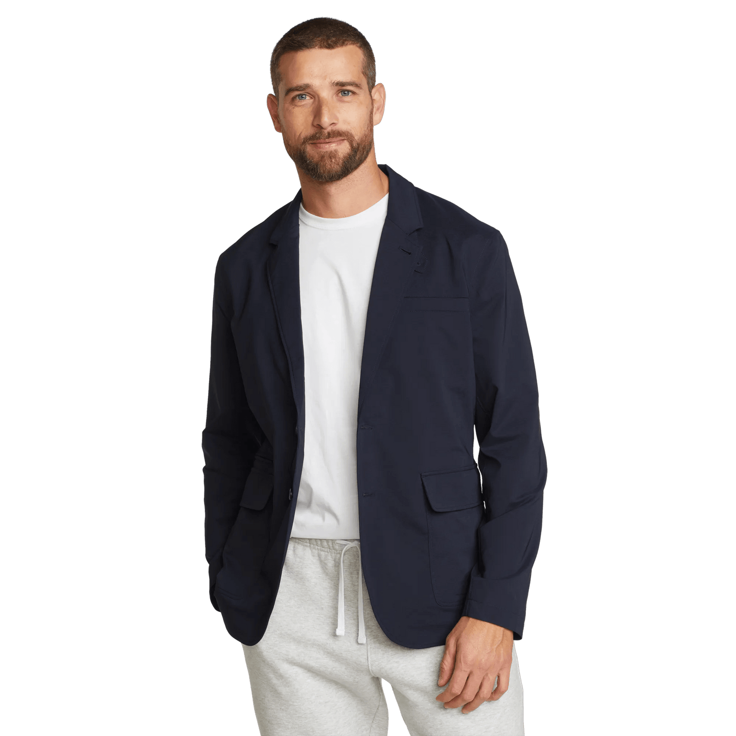 Men's Ultimate Voyager Travel Blazer-Navy-Regular-3