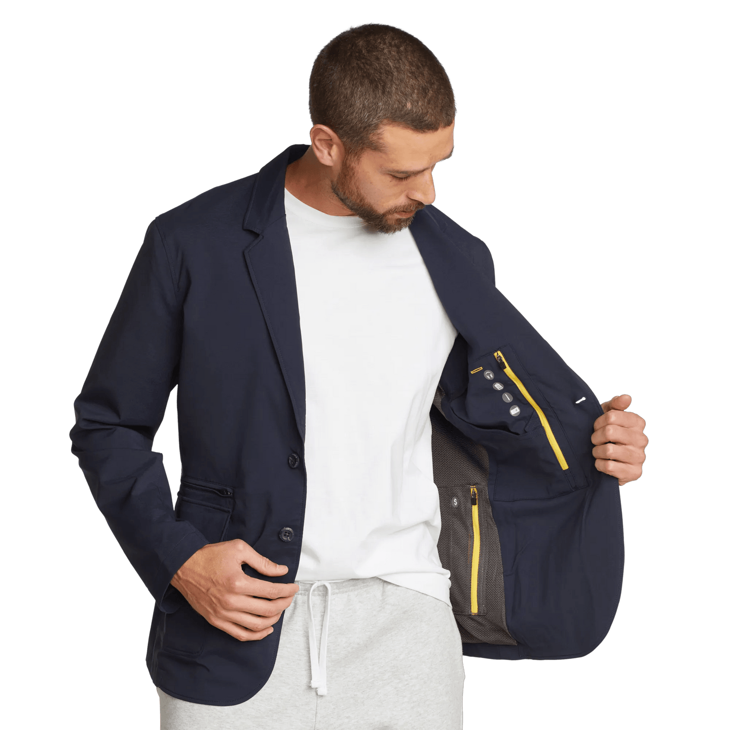 Men's Ultimate Voyager Travel Blazer-Navy-Regular-13