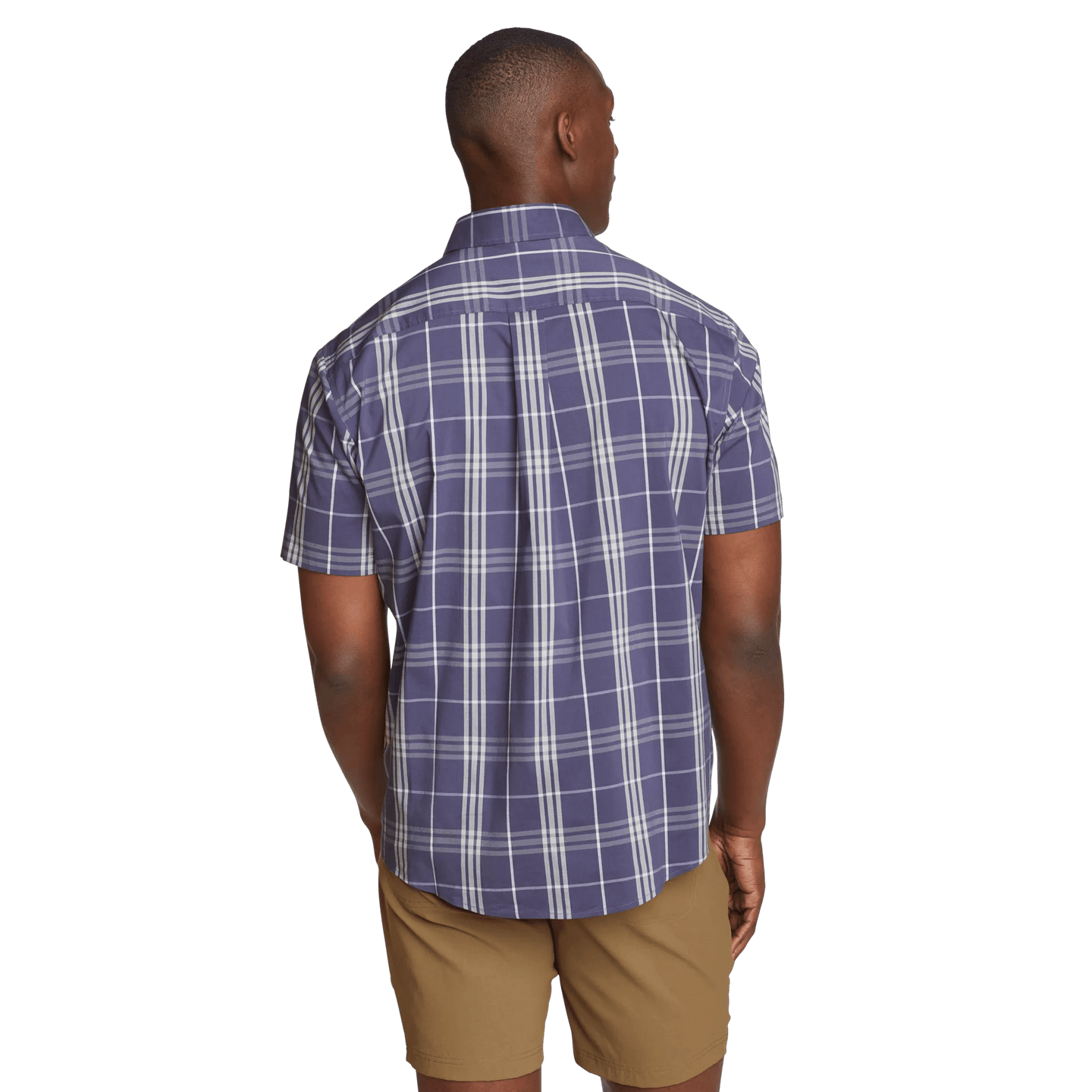 Men's Voyager Flex Short Sleeve Shirt Dk Mulberry Regular 8