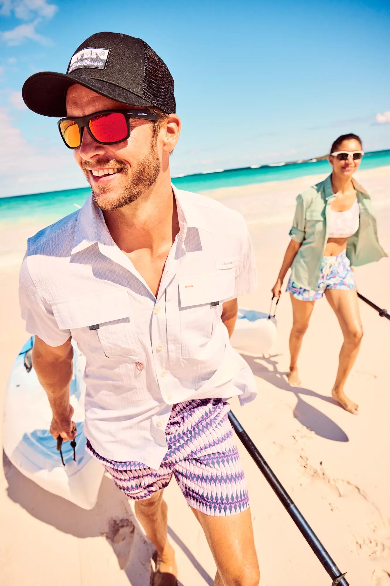 Men's UPF Guide 2.0 Short-Sleeve Shirt-Lt Gray-Regular-8