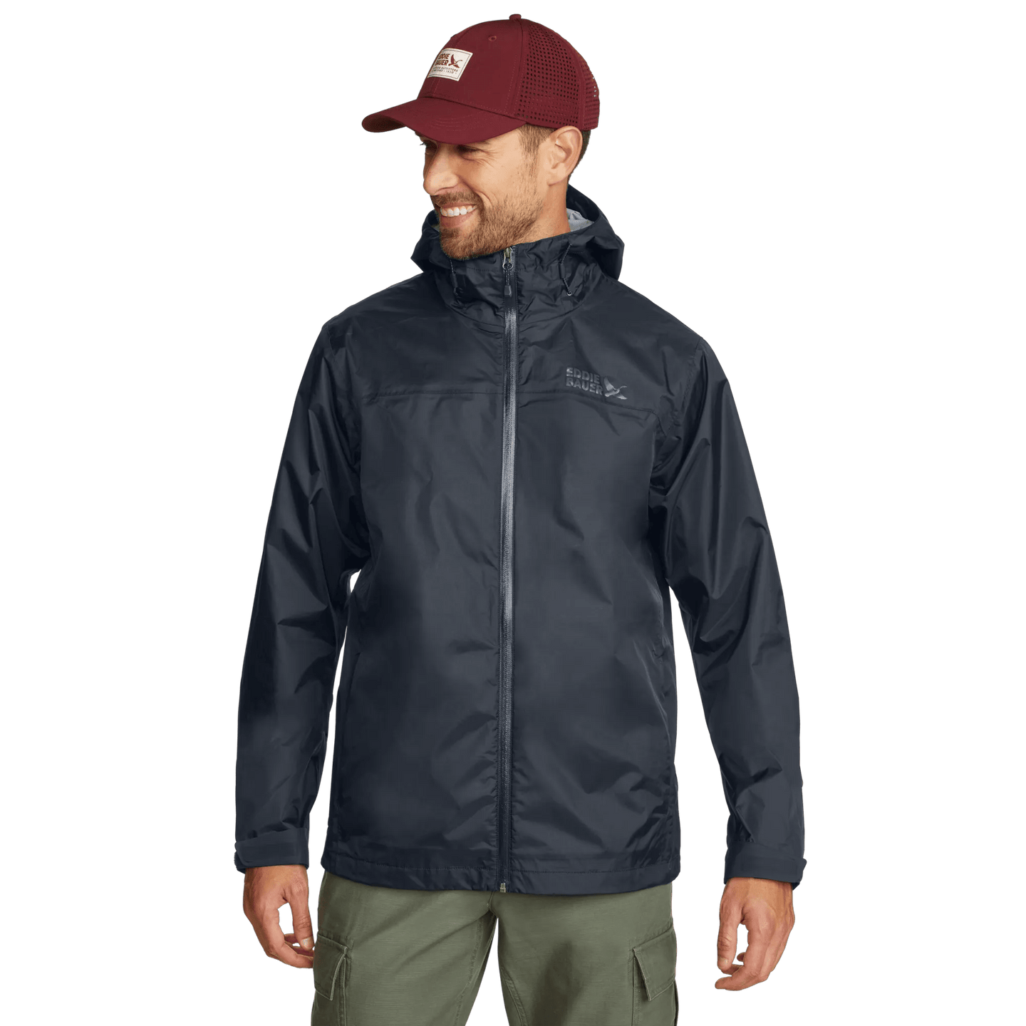 Men's RipPac® Pro Waterproof Hooded Rain Jacket-Ocean-Regular-7