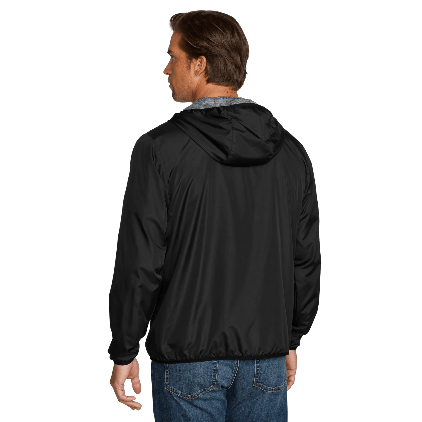 Men's Quilo Lined Windproof Wind Jacket-Black-Regular-1