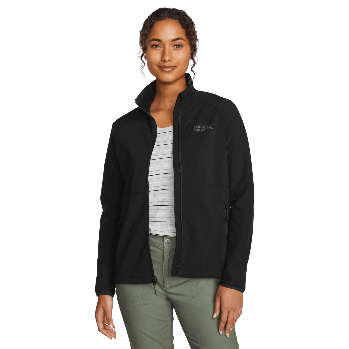 Women's Stratify Soft Shell Jacket-Black-Regular-15
