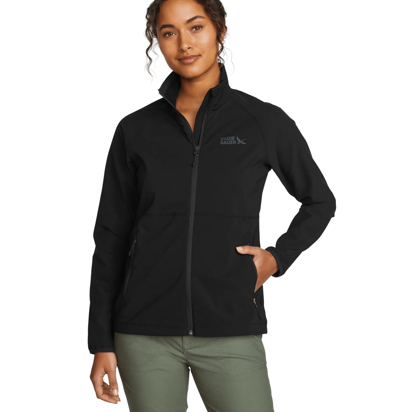 Women's Stratify Soft Shell Jacket-Black-Regular-2