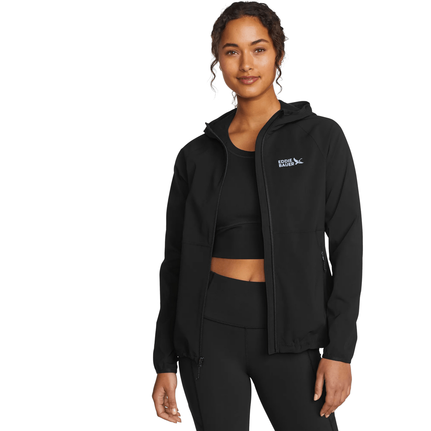 Women's Stratify Soft Shell Hoodie-Black-Regular-6