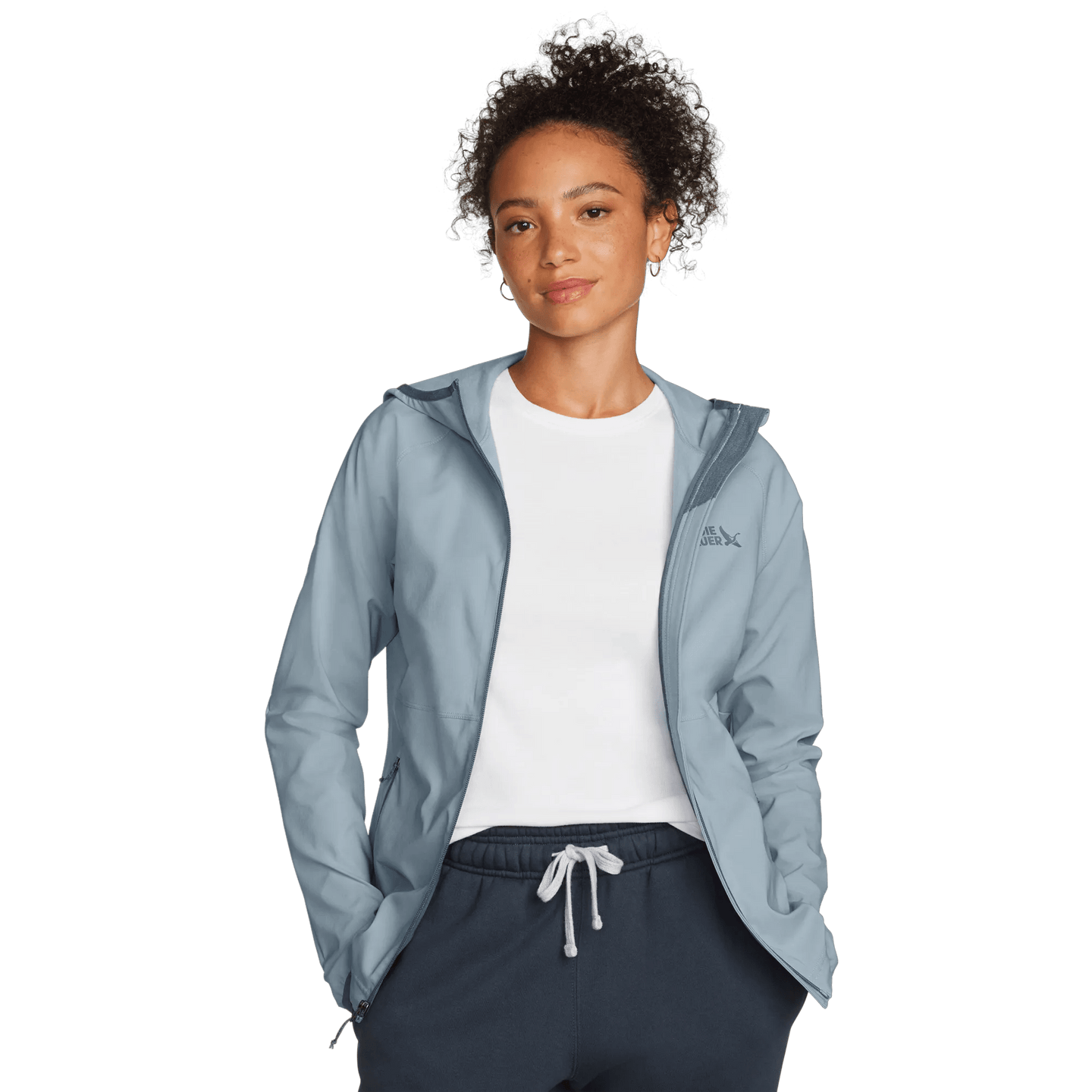 Women's Stratify Soft Shell Hoodie-Blue Smoke-Regular-9