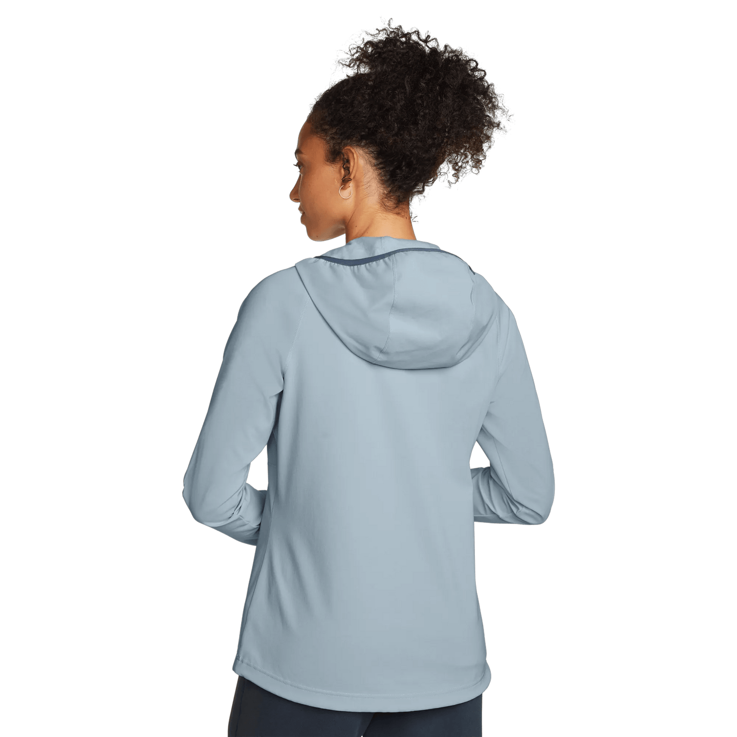 Women's Stratify Soft Shell Hoodie-Blue Smoke-Regular-2