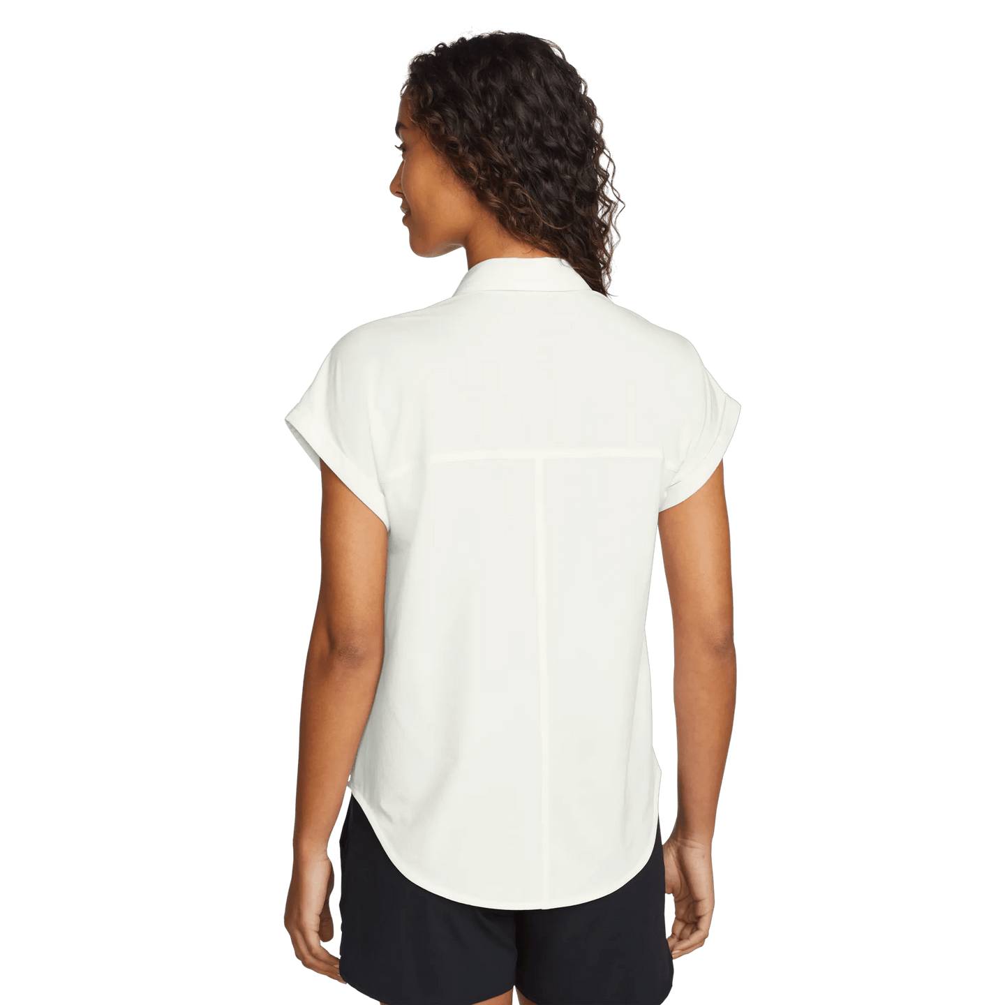 Women's Departure Short-Sleeve Button-Down Shirt-Snow-Regular-3