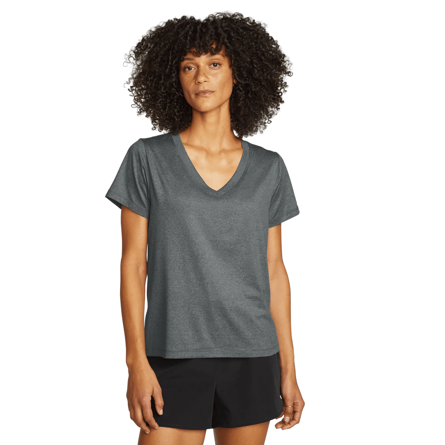 Women's Surreal Travel V-Neck T-Shirt-Slate-Regular-7