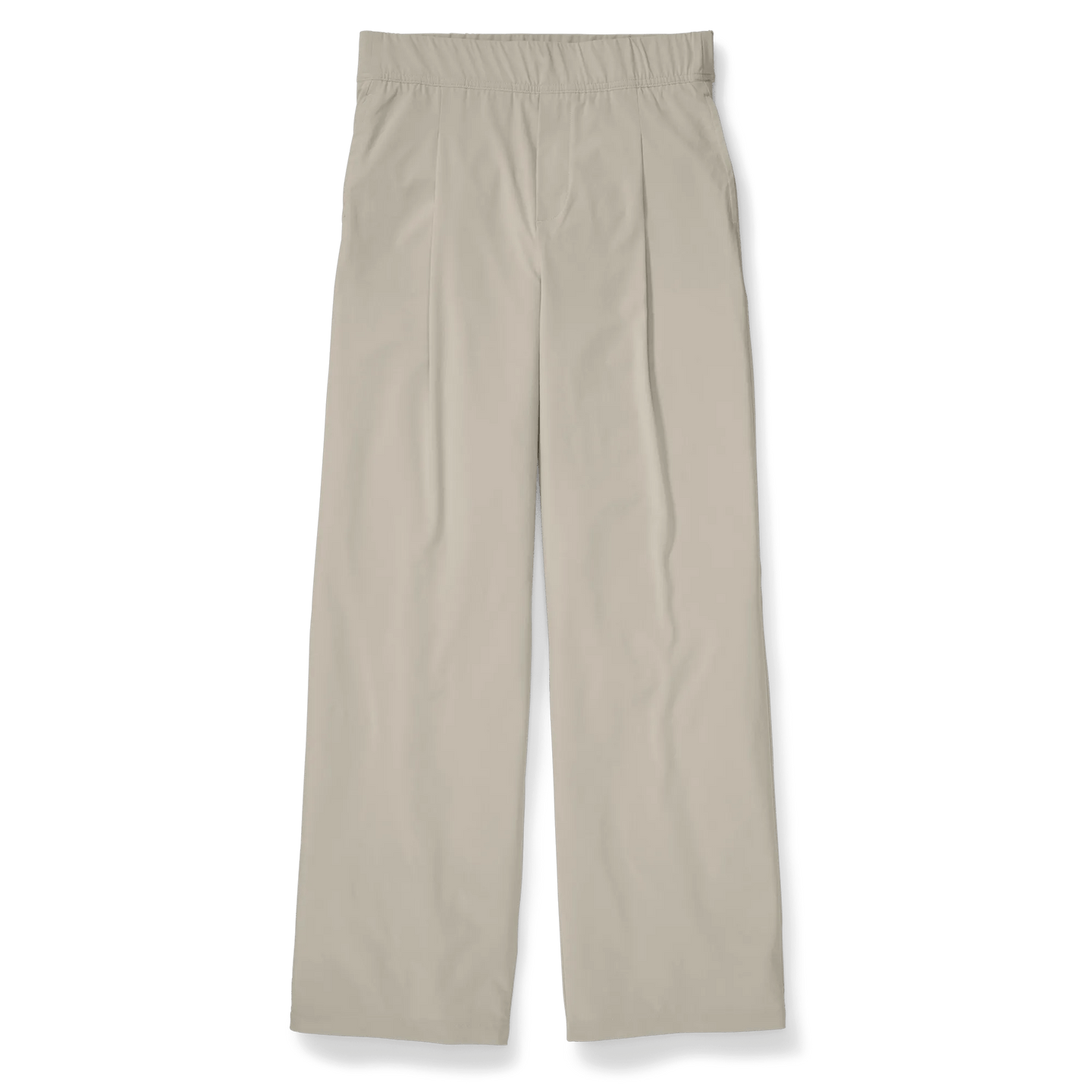 Women's Departure High-Rise Wide Leg Travel Pants-Pumice-Regular-3