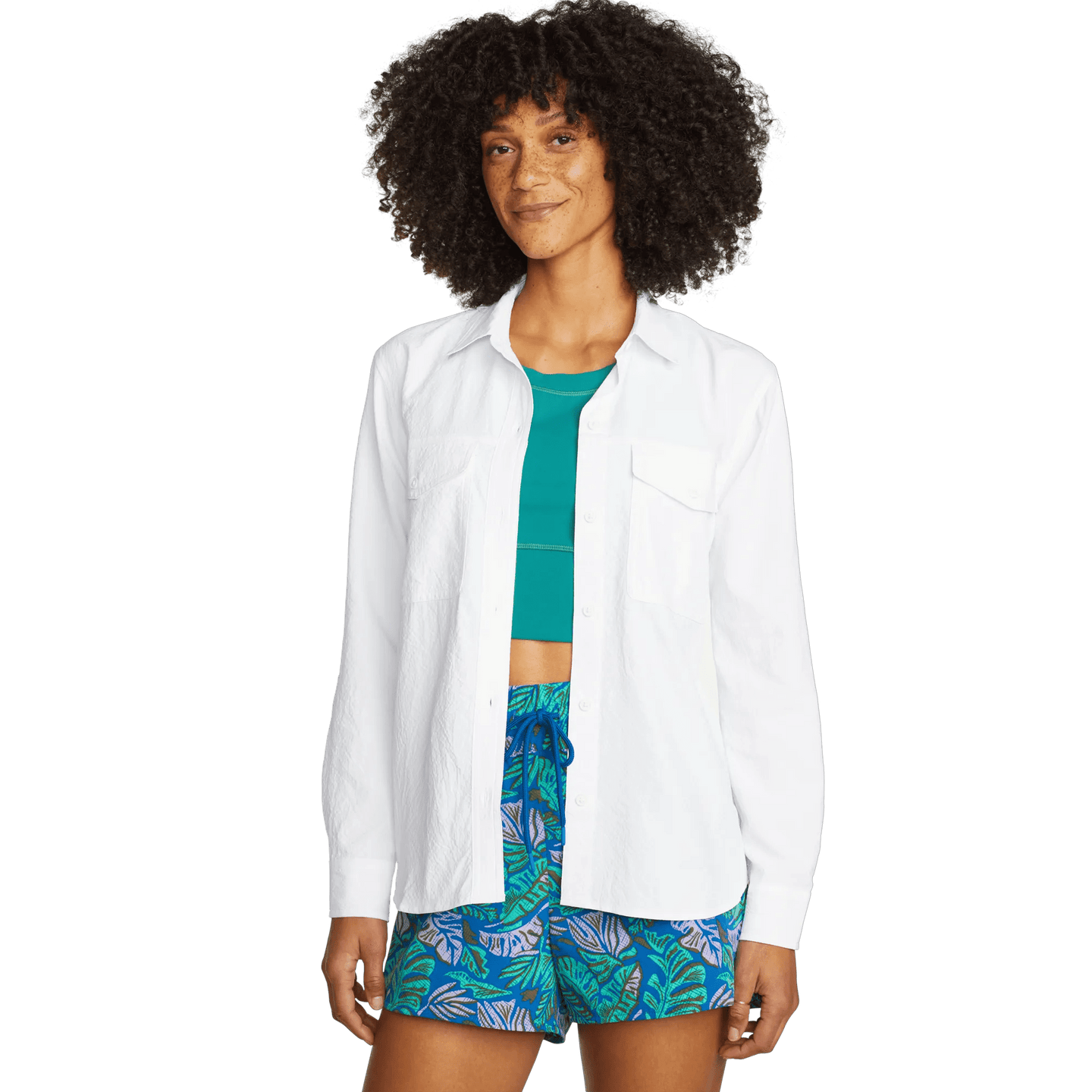 Women's Long-Sleeve Mountain 3.0 Shirt - Solid-White-Regular-4