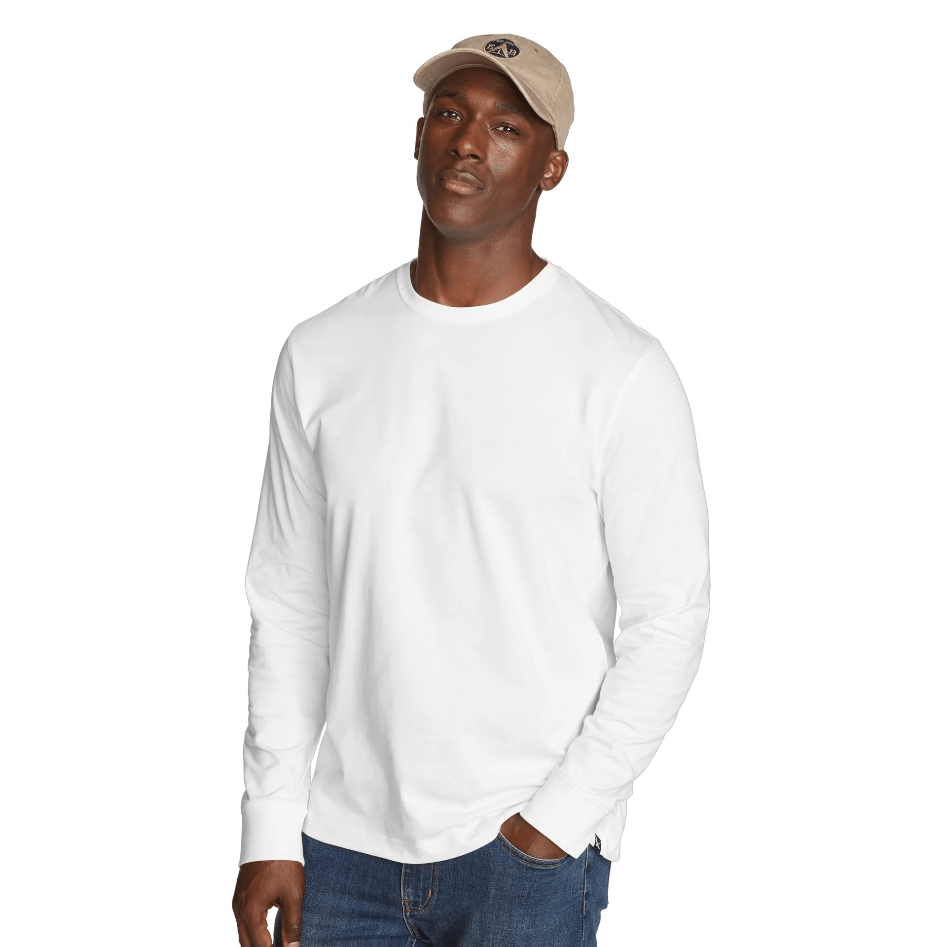Eddie Bauer Men's LS Lw Cotton Classic Tee