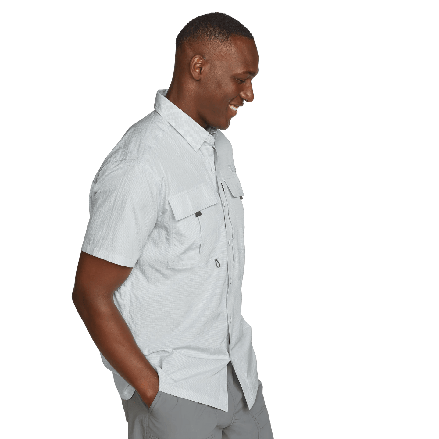 Men's UPF Guide 2.0 Short-Sleeve Shirt-Lt Gray-Regular-13