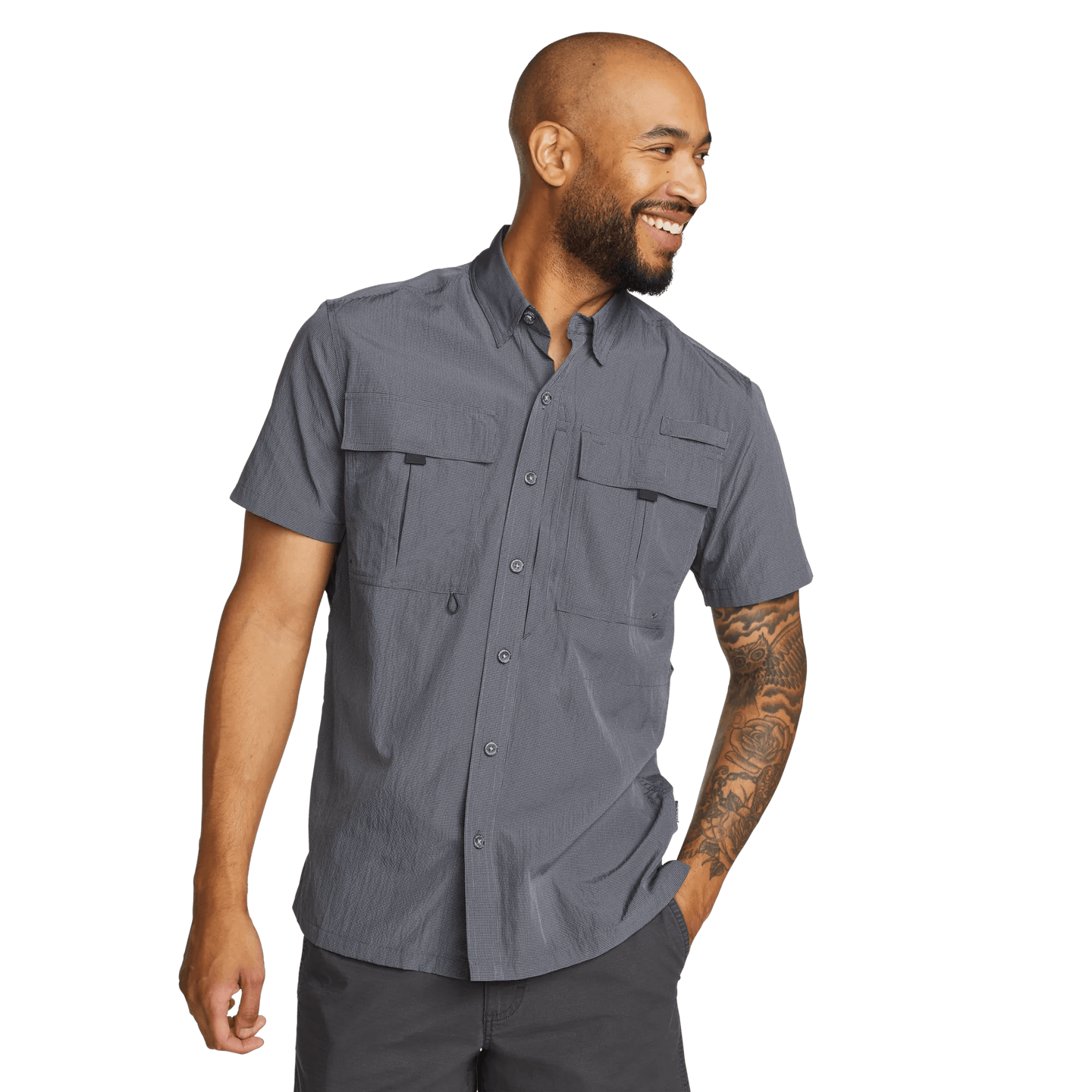 Men's UPF Guide 2.0 Short-Sleeve Shirt-Navy-Regular-1