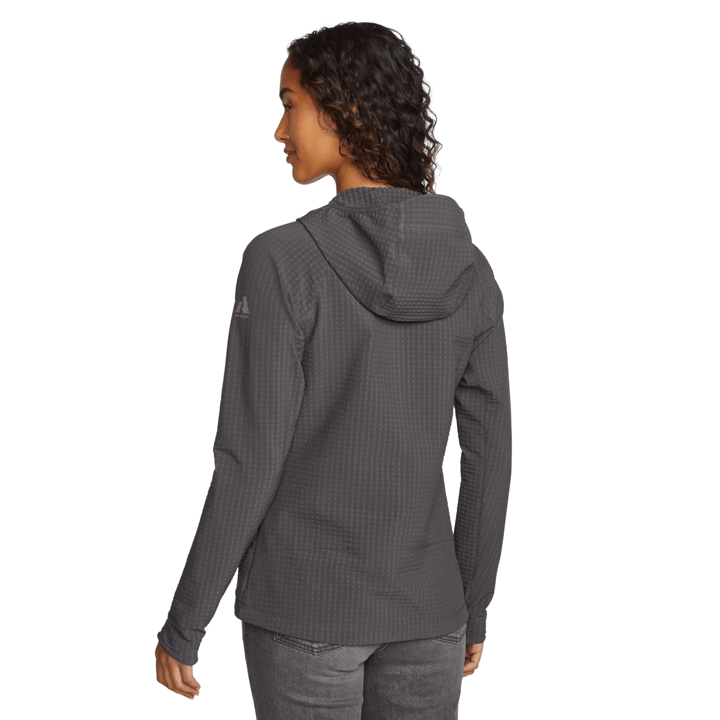Women's Sandstone Backbone Grid Shell Jacket-Aubergine-Regular-5