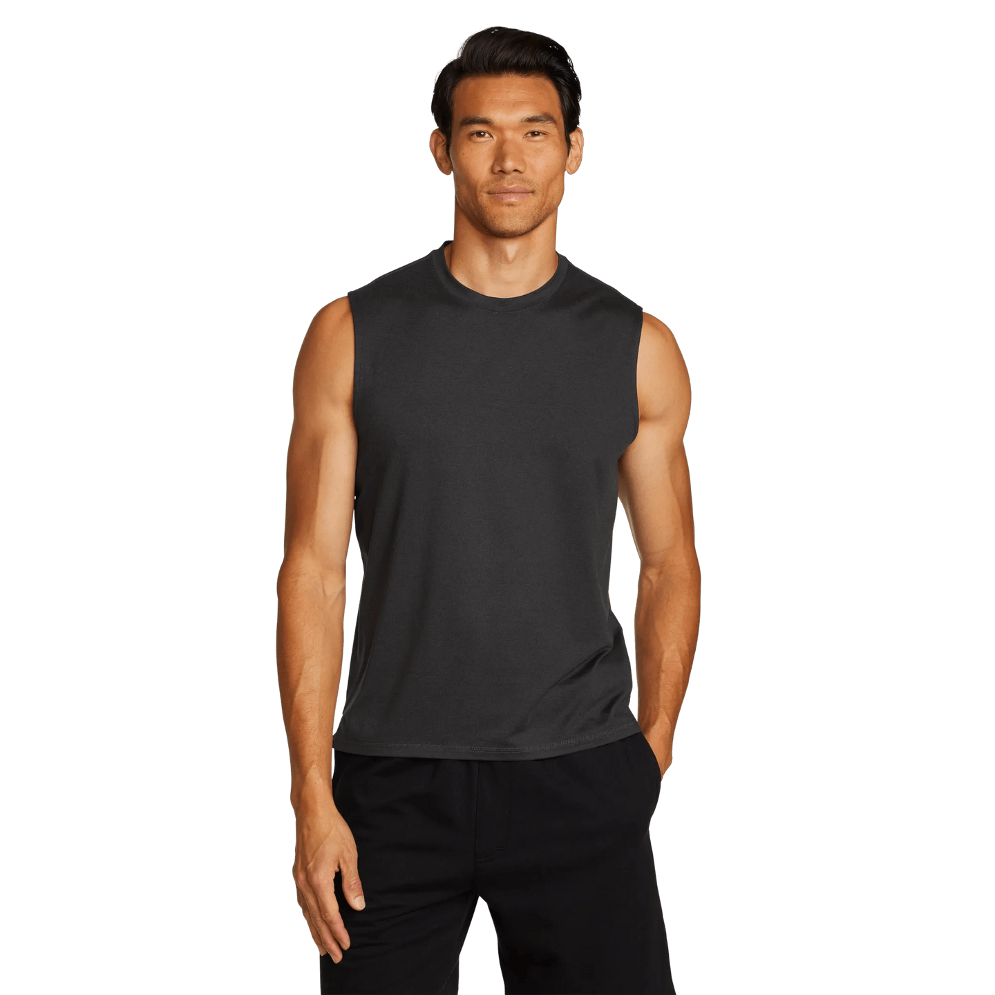 Men's Mountain Trek Tank-Charcoal Htr-Regular-5
